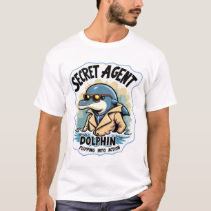 T-shirt Agent secret Dolphin dans les lunettes de soleil e