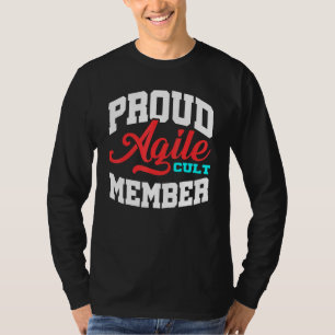 T-shirt Agile Cult Member Scrum Gestion de projet Pm Coac