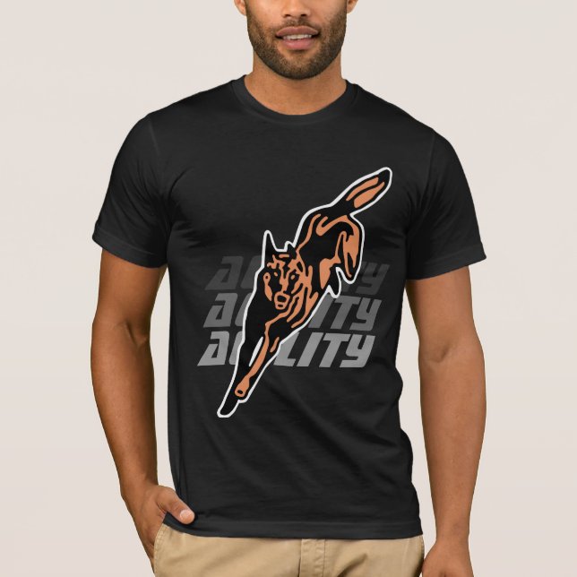 t-shirt agility malinois (Vorderseite)