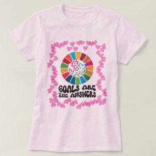 T-shirt Agir localement, penser global : Objectifs de dura