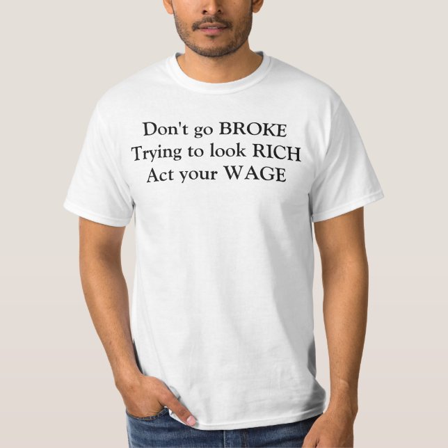 T-shirt Agissez votre salaire (Devant)