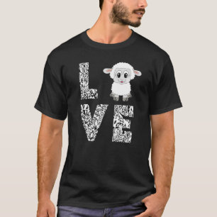T-shirt Agneau à mouton Loisir Bétail fermier Croquis