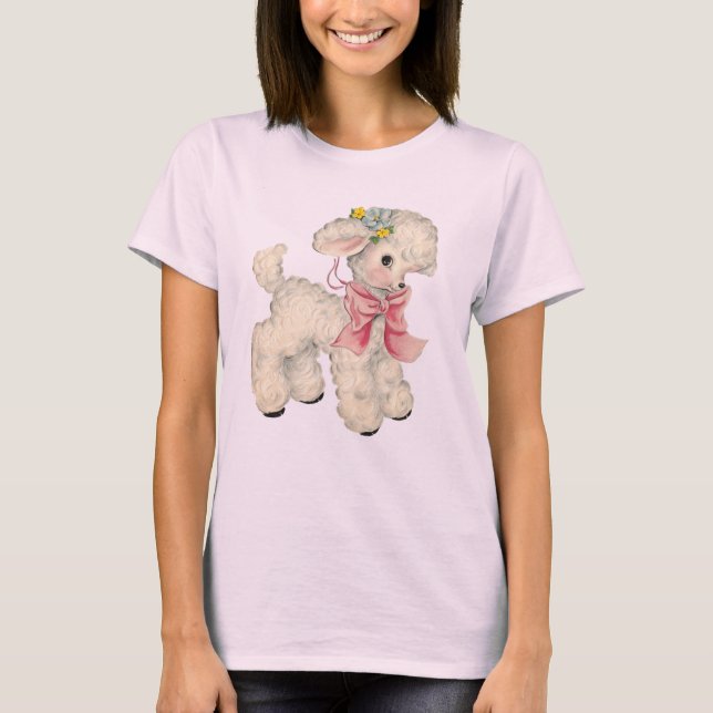 T-shirt Agneau adorable (Devant)
