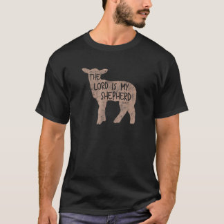 T-shirt Agneau chrétien de Dieu Berger noir petit