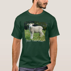 T-shirt Agneau mignon avec visage boueux dans l'ombre de v