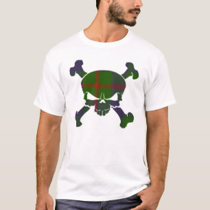 T-shirt Agnew Tartan Skull Pas de bannière