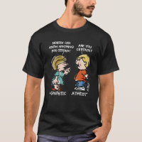 T-shirt agnostique contre athée