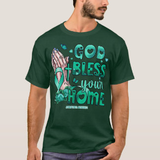 T-shirt Agoraphobie Sensibilisation dieu bénisse foi espoi