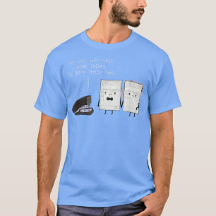 T-shirt Agrafeuse Punch Mariée Mariée Anneau Mariage Drôle