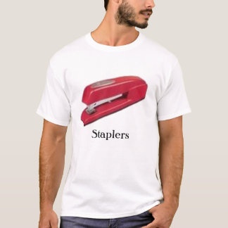 T-shirt agrafeuse rouge 2, agrafeuses - customisées