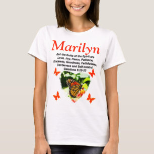 T-SHIRT AGRÉABLE BUTTERFLY GALATIANS 5:22 PERSONNALISÉ TEE