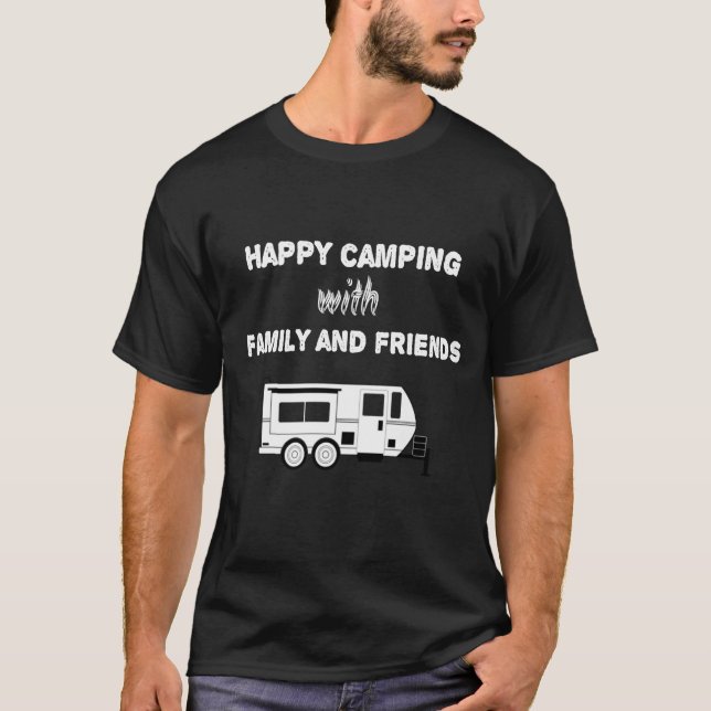 T-shirt Agréable camping dans la nature (Devant)