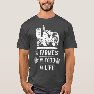 T-shirt Agricole agricole agricole Pas d'agriculteurs pas 