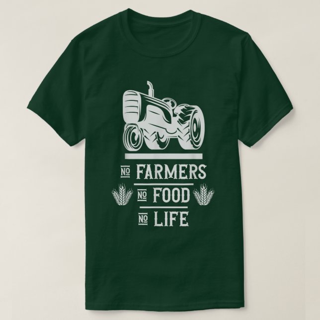 T-shirt Agricole agricole agricole Pas d'agriculteurs pas  (Design devant)