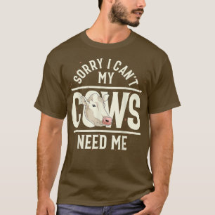 T-shirt Agricole Amoureux des animaux Cow Lover Agricultur