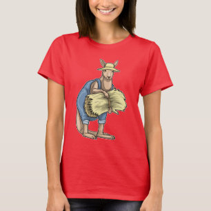 T-shirt Agriculteur de kangourous en paille