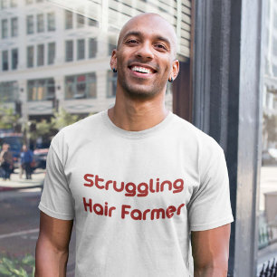 T-shirt Agriculteur de lutte de cheveux