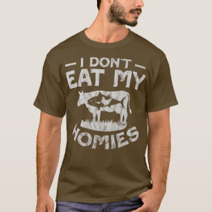 T-shirt Agriculteur végétarien Je ne mange pas mes potes d