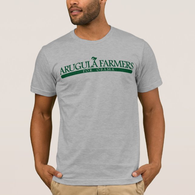 T-shirt Agriculteurs d'Arugula pour Obama (Devant)