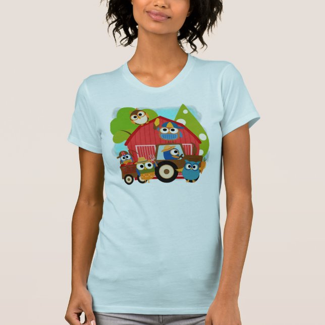 T-shirt Agriculteurs de hibou (Devant)