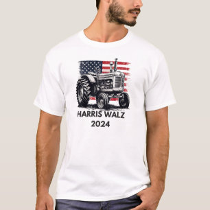 T-SHIRT AGRICULTEURS DE TRACTEUR POUR HARRIS WALZ 2024