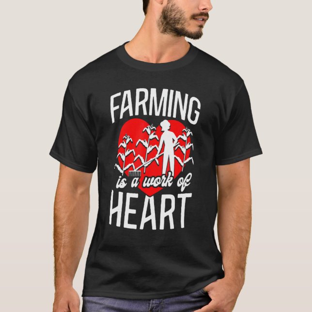 T-shirt Agriculture Agricole Fille Coeur Agriculture C'est (Devant)