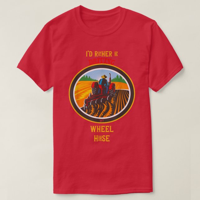 T-shirt Agriculture agricole Tracteur agricole plutôt cond (Design devant)