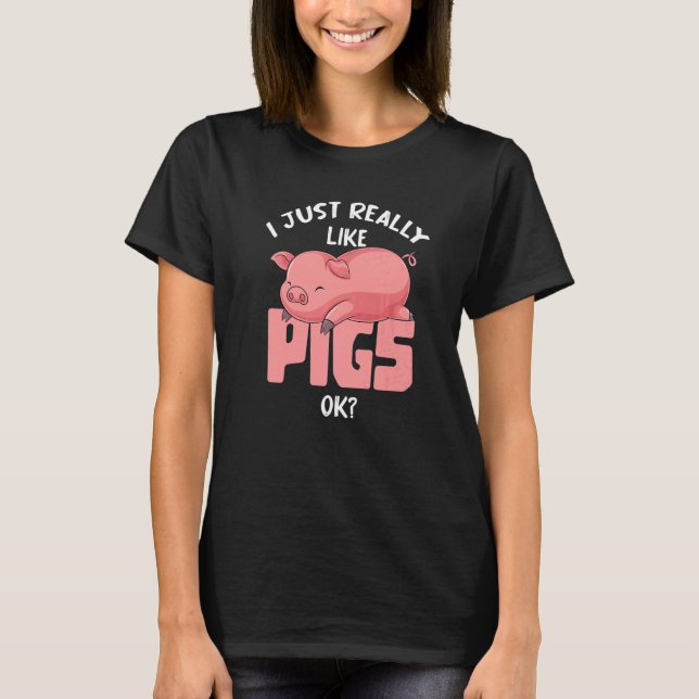 T-shirt Agriculture de cochon Animaux de ferme Animaux de  (Devant)