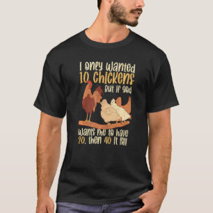 T-shirt Agriculture De Volaille I Seulement Recherché 10 P