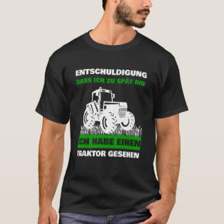 T-shirt Agriculture Tractor Driver I Saw a Tractor Long Sl