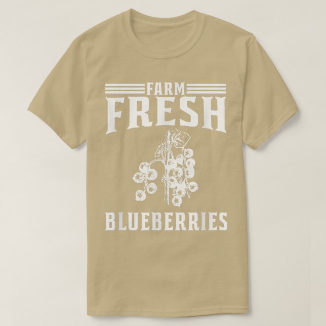 T-shirt Agritouriste de bleuets frais de ferme (Design devant)