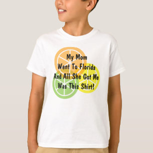 T-shirt Agrume d'été - la maman est allé à la Floride -
