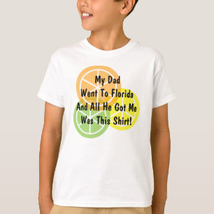 T-shirt Agrume d'été - le papa est allé à la Floride -