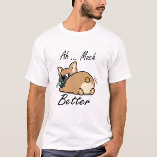 T-shirt Ah Beaucoup Mieux, Amoureux Drôle De Bulldog