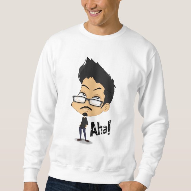 T-Shirt"Aha!" Moment Graphic Sweatshirt | Funny  (Vorderseite)
