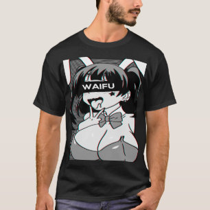 T-shirt Ahegao lewd anime Long Sleeve Chemise et lapin cos