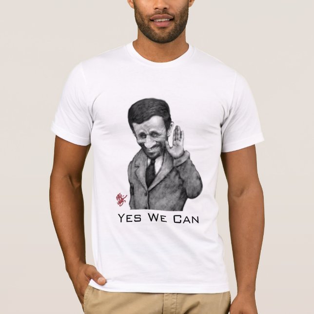 T-shirt Ahmadinejad oui nous pouvons (Devant)
