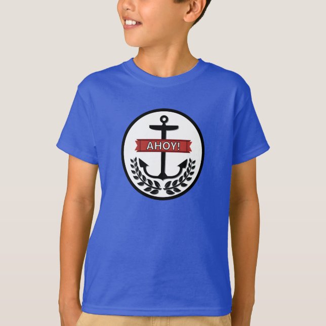 T-shirt Ahoy - Les pattes de base des enfants Confort sans (Devant)
