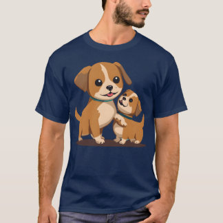 T-shirt AI Chien vintage rétro
