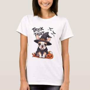 T-shirt Ai généré   French bulldog   Halloween