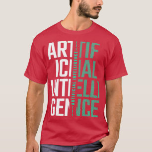 T-shirt AI Intelligence artificielle Futuriste Cadeau Nerd