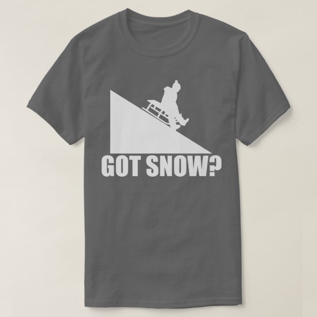 T-shirt Ai Neige Drôle Chauffeur Sledding Chauffeur Sled V (Design devant)