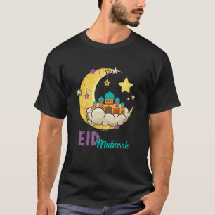 T-shirt Aïd Alfitr Moubarak Kareem, Joyeux Ramadan Karim 