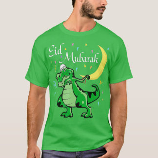 T-shirt Aïd Moubarak Musulman Vêtements Enfants Aïd Al Fit