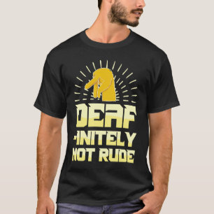 T-shirt Aide auditive Fierté sourde ASL langue des signes