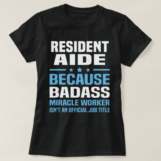 T-shirt Aide aux résidents (Design devant)