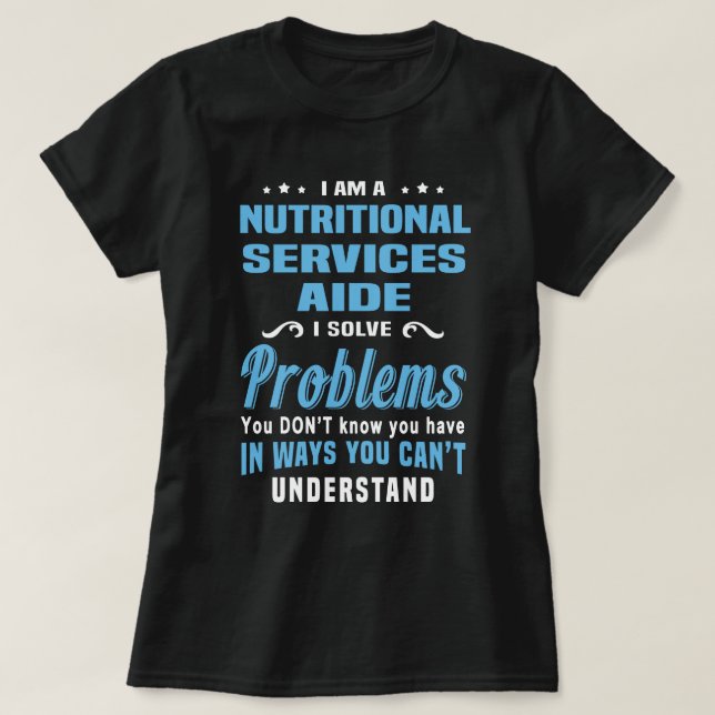 T-shirt Aide aux services nutritionnels (Design devant)