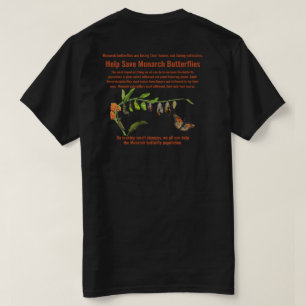 T-shirt Aider à sauver les papillons monarques