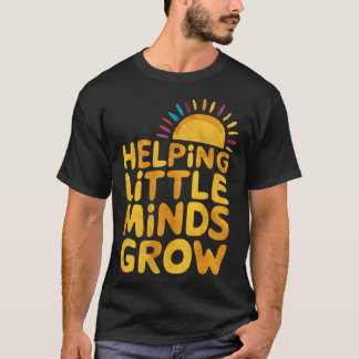 T-shirt Aider les petits esprits à grandir Enseignant Wild
