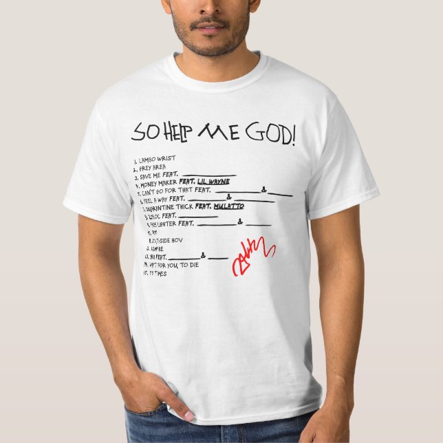T-shirt Aidez-Moi Dieu ! Musique (Devant)